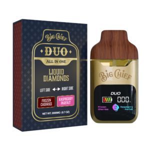 Frozen Cherries | Raspberry Parfait DISPOSABLE RECHARGEABLE VAPE CARTS – DUO -LIQUID DIAMONDS