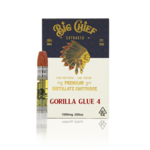 Big Chief THC Cartridge 1G – Gorilla Glue 4