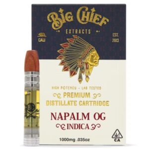 Big Chief THC Cartridge 1G – Napalm OG