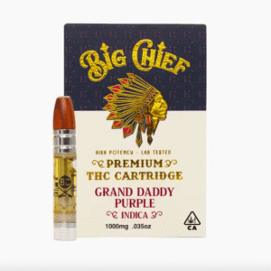 Grand Daddy Purple Big Chief THC Cartridges: 1G (Indica)