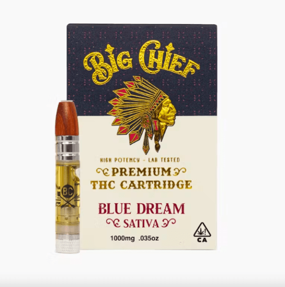 Blue Dream Big Chief THC Cartridges: 1G (Sativa)