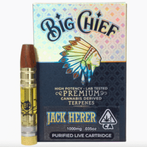 Jack Herer Big Chief CDT Purified Live Cartridges: 1G (Sativa)