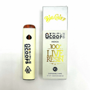 Triple Scoops Big Chief Disposable Weed Pens | 1G (Indica)