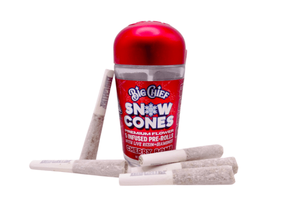 Cherry Bomb Big Chief Snow Cone Infused Pre-Rolls | 2.5G (Indica)
