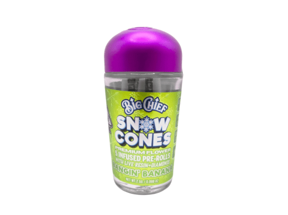 Banging Banana Big Chief Snow Cone Infused Pre-Rolls | 2.5G (Hybrid)