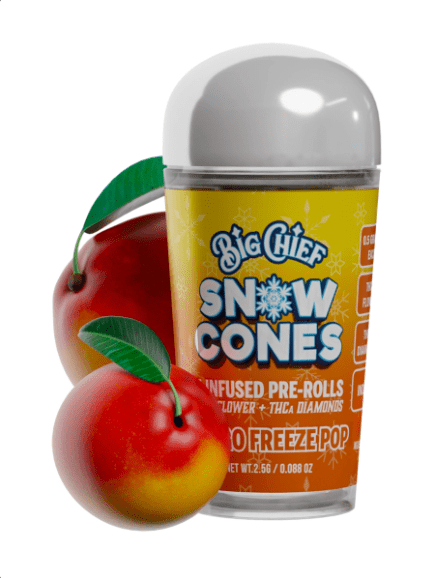 Mango Freeze Pop Big Chief Snow Cone Infused Pre-Rolls | 2.5G (Hybrid)