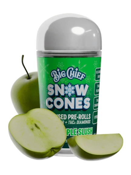 Green Apple Slush Big Chief Snow Cone Infused Pre-Rolls | 2.5G (Hybrid)