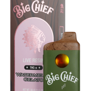Watermelon Gelato Big Chief Live Resin THC-a Disposable Vape | 3G Hybrid
