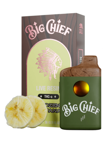Frozen Banana Big Chief Live Resin THC-a Disposable Vape | 3G (Hybrid)