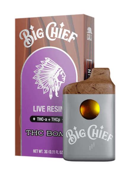 THC Bomb Big Chief Live Resin THC-a Disposable Vape | 3G (Hybrid)
