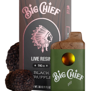 Black Truffle Big Chief Live Resin THC-a Disposable Vape | 3G (Hybrid)