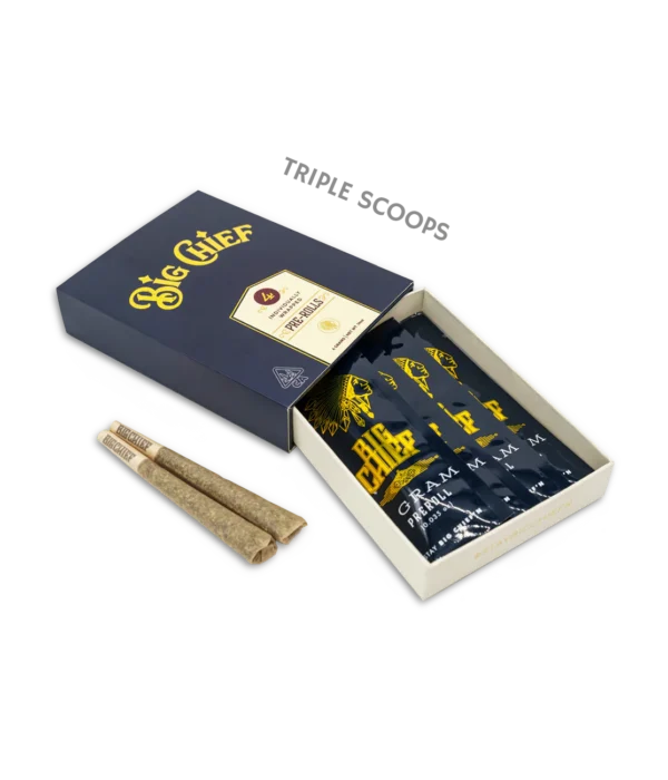 TRIPLE SCOOPS PRE-ROLLS 4 PACK