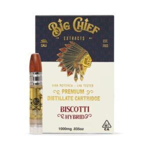 Big Chief THC Cartridge 1G – Biscotti