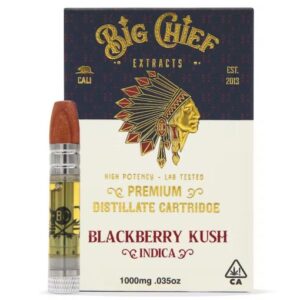 Big Chief THC Cartridge 1G – Blackberry Kush