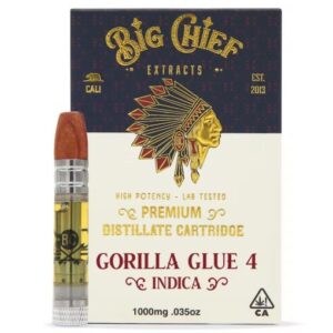Big Chief THC Cartridge 1G – Gorilla Glue 4