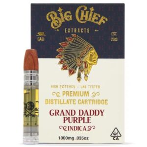 Big Chief THC Cartridge 1G – Grand Daddy Purple