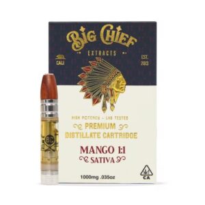 Big Chief THC Cartridge 1G – Mango 1:1