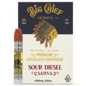Big Chief THC Cartridge 1G – Sour Diesel