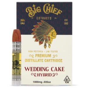 Big Chief THC Cartridge 1G – Wedding Cake